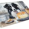 Edge Collections - 15" x 12" - Multicolor - Border Collie Fall Decorative Glass Cutting Board - 1 Piece